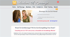 Desktop Screenshot of mastersofrevenge.com