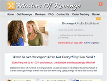 Tablet Screenshot of mastersofrevenge.com